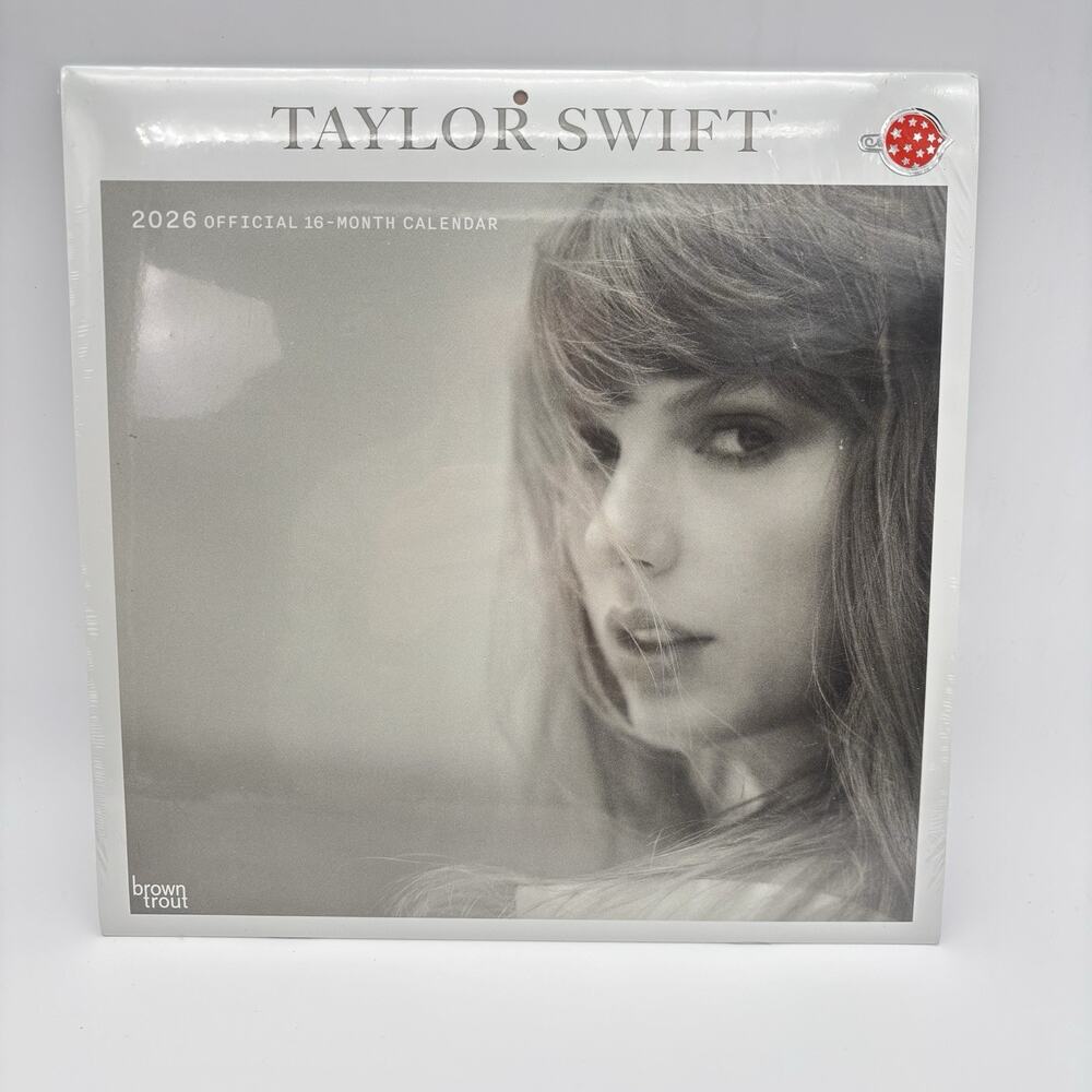 Taylor Swift Official 2026 12 x 12 (Hanging Monthly Square Wall Calendar Sealed